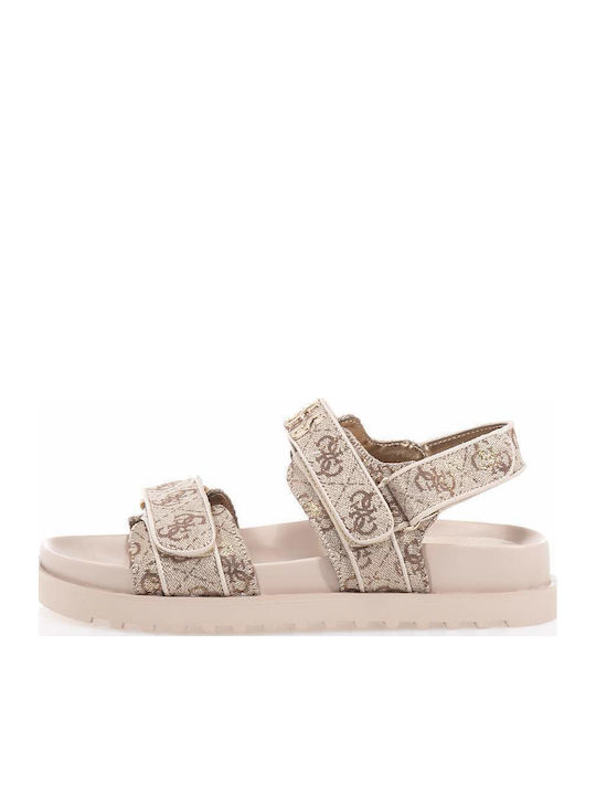 Women's Flat Sandals Beige