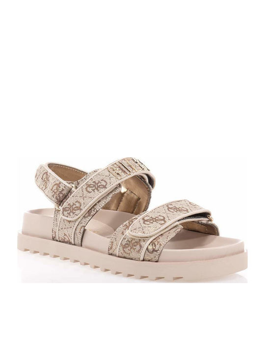 Women's Flat Sandals Beige