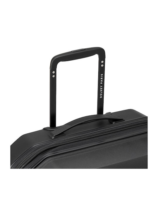 Delsey Anvers Medium Hard Suitcase Black With 4 Wheels Height 64.5cm