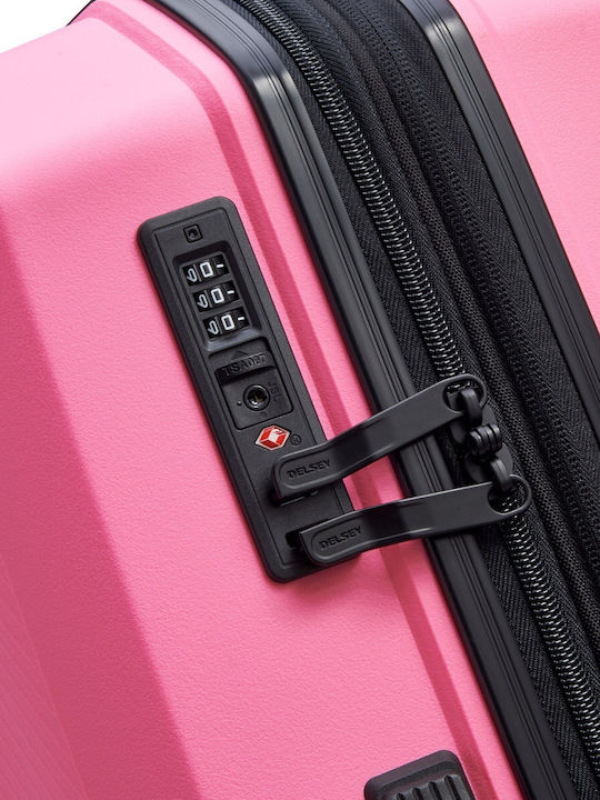 Delsey Anvers Medium Hard Travel Suitcase Light Pink with 4 Wheels Height 64.5cm