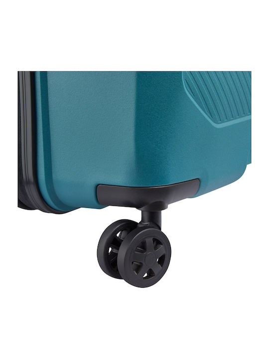 Delsey Anvers Μεγάλη Βαλίτσα Ταξιδίου Σκληρή Teal Blue με 4 Ρόδες Ύψους 75.5εκ.