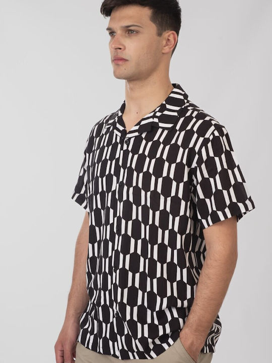 Short-sleeved Shirt Black/White