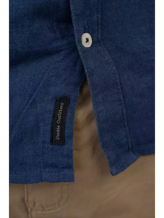Μακρυμάνικo Λινό Πουκάμισο Indigo