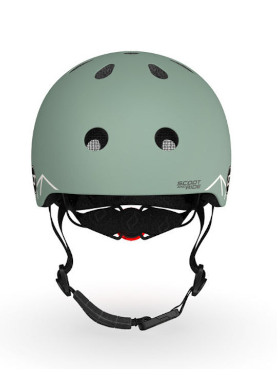 Scoot & Ride Kids' Helmet for City Bike Green with LED Light