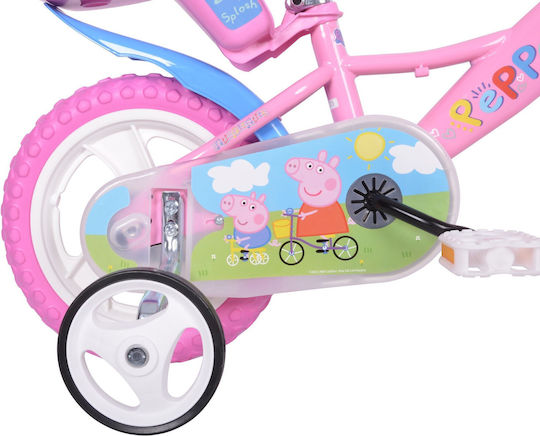 Dino Bikes Peppa Pig 12" Παιδικό Ποδήλατo Πόλης Ροζ
