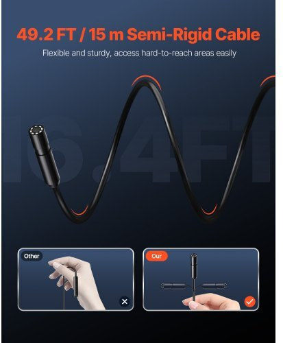 Vevor Endoscope Camera with 15m Cable