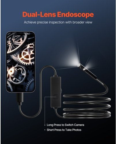 Vevor Endoskopkamera mit Kabel 3m