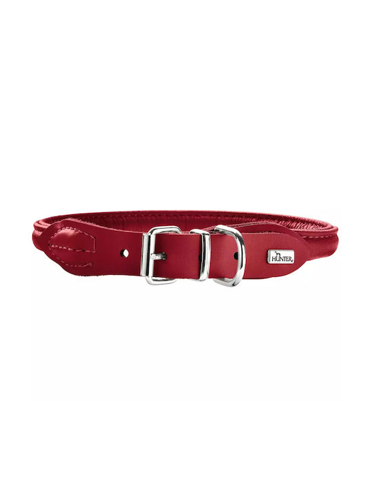 Hunter Round Soft Elk Petit Leather Collar 32 XS Black