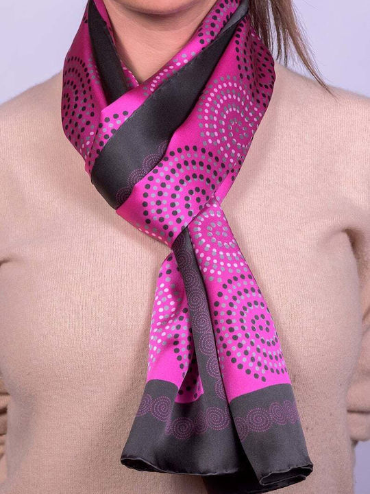 Kalfas Luxury Silk Women's Silk Scarf Pink