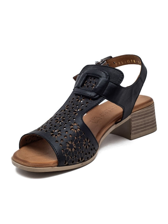 Leather Sandals Anatomic Black