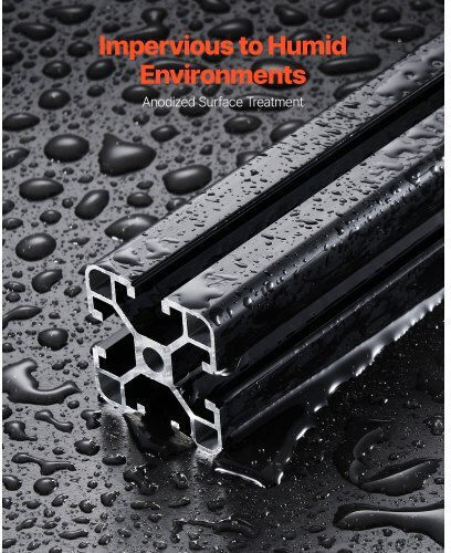 Vevor Set of 4 Pieces 23.6" 600mm Anodized Aluminum Rail T Slot 4040 4040oblxcdg4ju9mr001v0