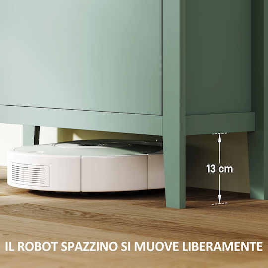 Ξύλινη Πράσινη με Ανακλινόμενα Ράφια Μ80xΠ24xΥ95.5cm