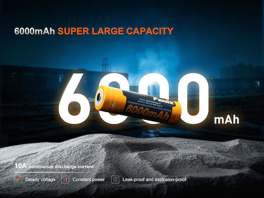 Fenix Επαναφορτιζόμενη Μπαταρία 21700 Li-ion 6000mAh 1τμχ