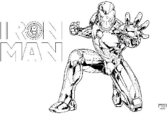 Iron Man Zeichenblock 40 Blatt 2 Designs