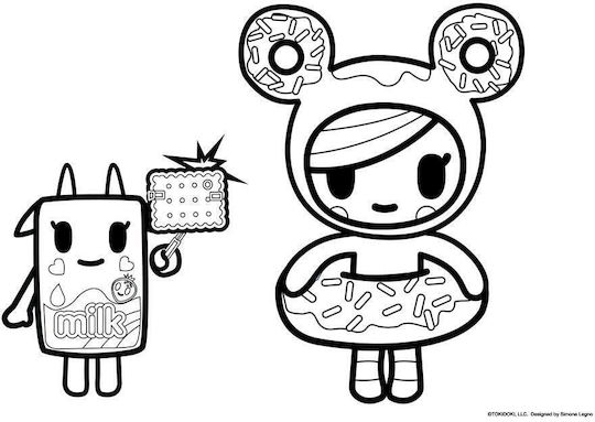 Tokidoki Drawing Pad 40 Sheets 2 Designs