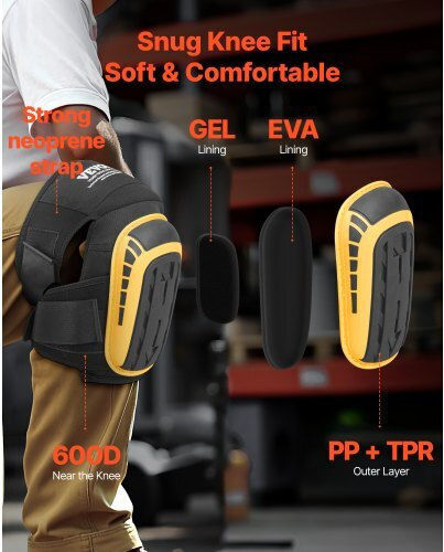 Vevor Safety Kneepads with Gel DBHXHSHSJZKHK0CFFV0