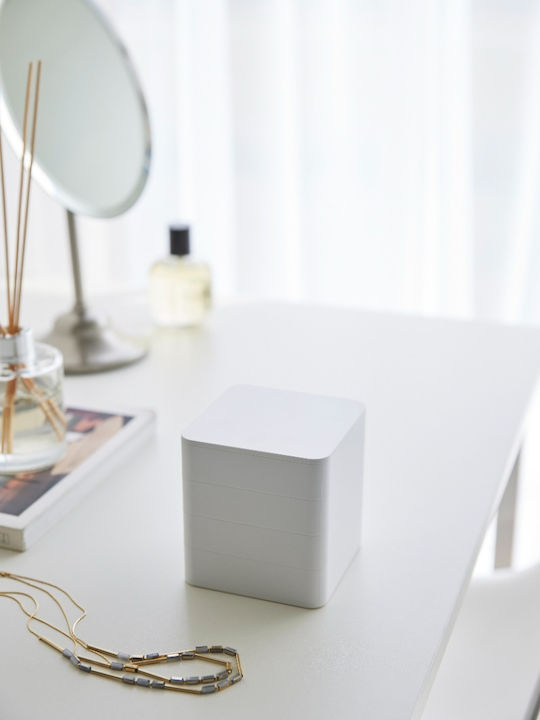 Yamazaki Jewelry Box ABS White Tower 9x9x10
