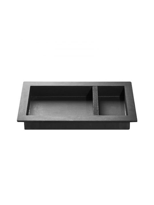 Vevor Wall Mounted Bathroom Shelf Plastic Black