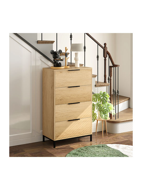 Comoda pentru Dormitor cu 4 sertare Open Café 62x35x105buc