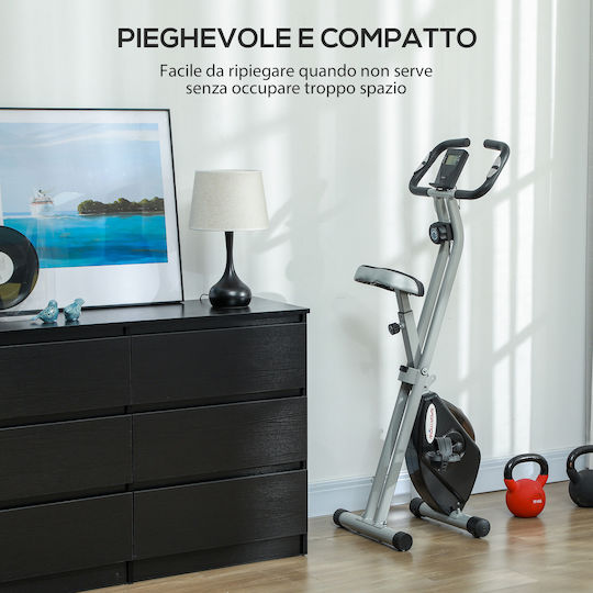 Sportnow Foldable Spin Bike Magnetic with Wheels