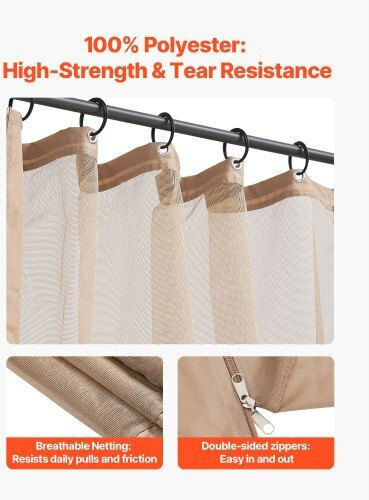 Vevor Replacement Awning Fabric Khaki 3.048x3.048m