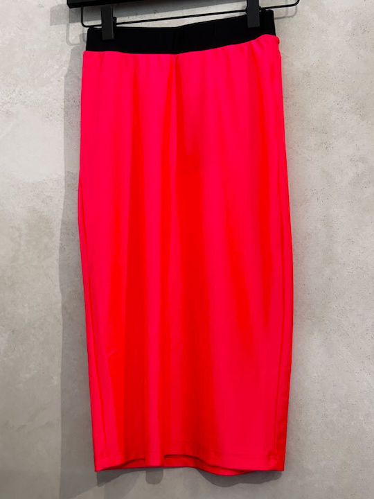 Midi Φούστα NEON PINK