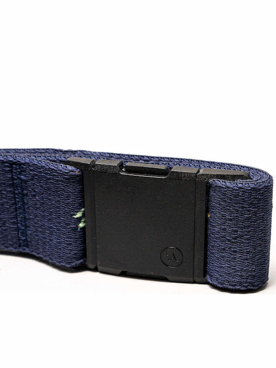 Save Waves Belt Elastic Men's Belt Blue