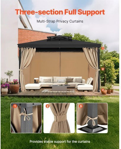 Vevor Khaki Awning Fabric 3x3m