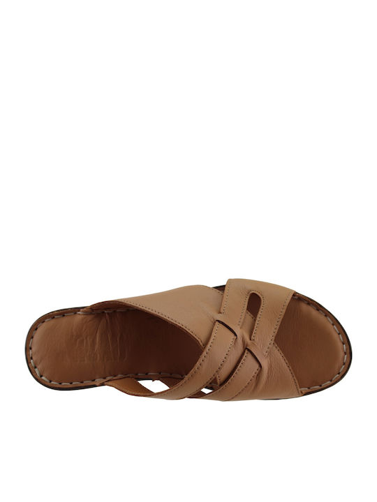 Damenplattformen Tabac Braun