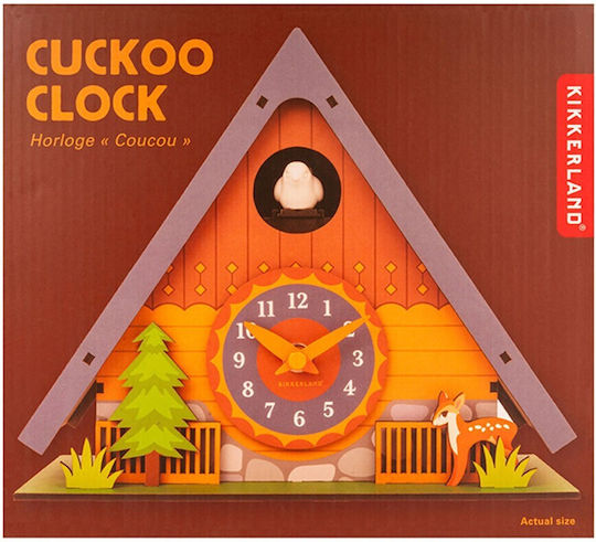 Kikkerland Wall Clock 22 Cm x 18.25 Cm x 9 Cm Gadgets