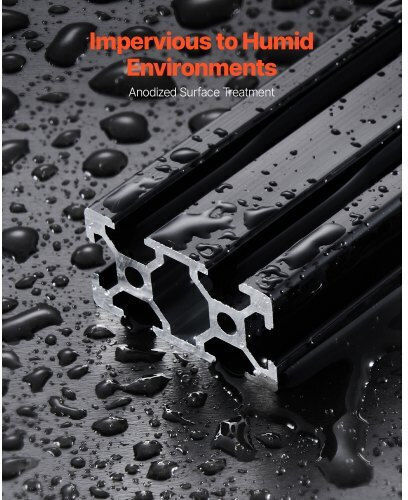 Vevor 5 Pieces 47.2 Inches 1200 Mm T Slot 2040 Anodized Aluminum Rail 2040oblxcdg5pc6jt001v0