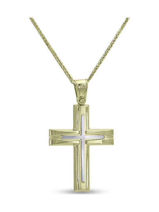 CHrysolithos Men's Gold Cross 14K