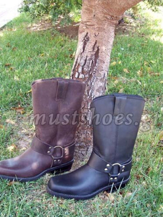 Leather Black Men's Boots