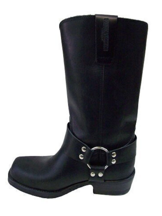 Leather Black Men's Boots