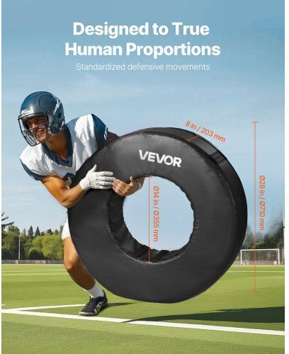 Vevor Soccer Tackling Wheel Waterproof Tackling Ring PVC 1 Piece