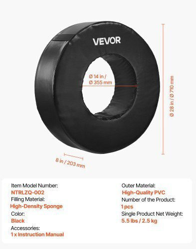 Vevor Soccer Tackling Wheel Waterproof Tackling Ring PVC 1 Piece