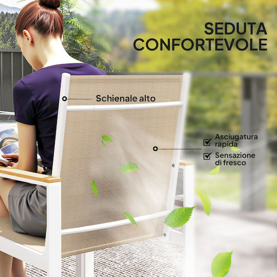 Set Sala De Mese Pentru Exterior 5 Piese Multicolore
