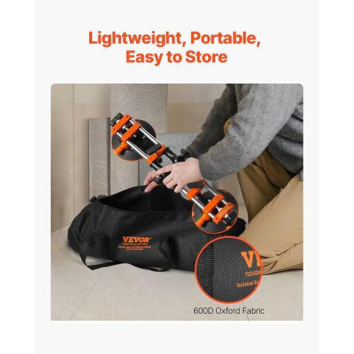 Vevor Aluminum Double Work Suction Cup 152.4mm with Max Lifting Weight 6.5kg