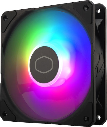 CoolerMaster SickleFlow Edge 120 Case Fan 2500rpm 70.7cfm with ARGB Lighting and 3-Pin 4-Pin PWM Connection 3pcs