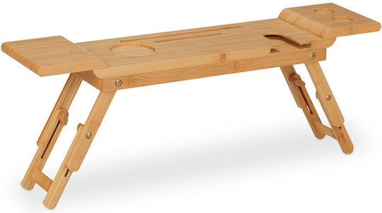 Tavă de cadă din bambus natural cu 7 compartimente 4 X 70 X 15.5 cm maro