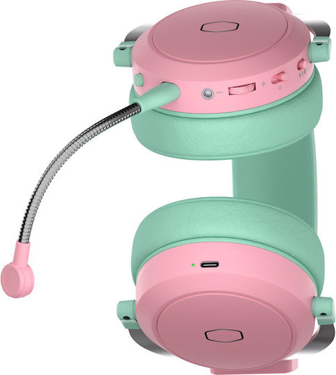 CoolerMaster CH351 Über Ohr Gaming-Headset mit Verbindung 3,5mm / Bluetooth / USB Grün