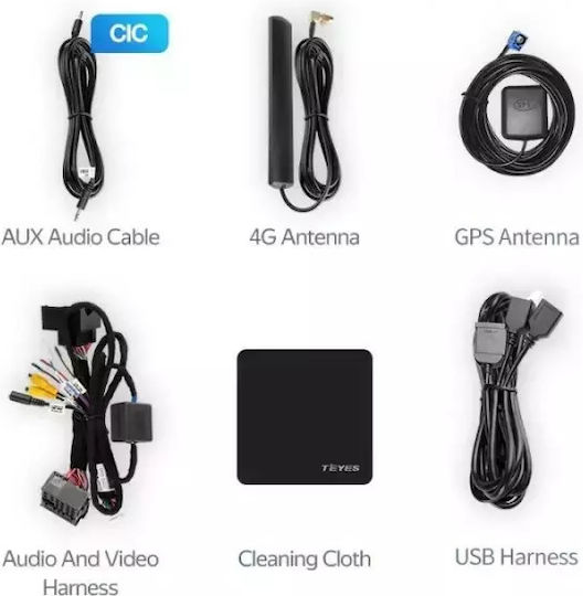 Teyes Sistem Audio Auto pentru BMW Seria 5 / F10 Skoda Rapid 2009-2013 Bluetooth USB Wi-Fi GPS Apple CarPlay Android Auto Partitură cu Ecran Tactil 12.3"