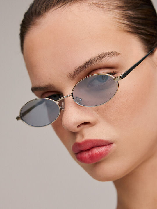 AV Sunglasses Kyoto Unisex Γυαλιά Ηλίου με Ασημί Μεταλλικό Σκελετό και Ασημί Καθρέφτη Φακό 127-silver
