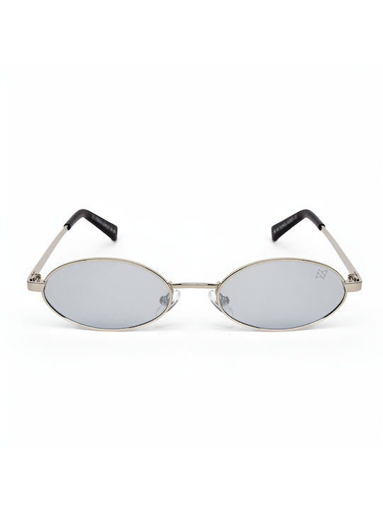 AV Sunglasses Kyoto Unisex Γυαλιά Ηλίου με Ασημί Μεταλλικό Σκελετό και Ασημί Καθρέφτη Φακό 127-silver