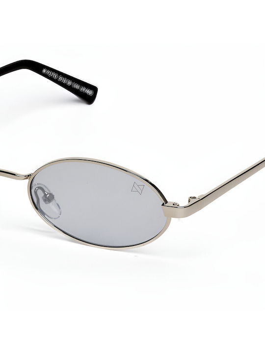 AV Sunglasses Kyoto Unisex Γυαλιά Ηλίου με Ασημί Μεταλλικό Σκελετό και Ασημί Καθρέφτη Φακό 127-silver