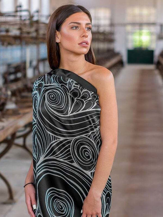 Kalfas Luxury Silk Γυναικείο Μεταξωτό Φουλάρι Πολύχρωμο