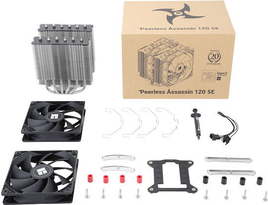 Thermalright Peerless Assassin 120 SE Dual Tower Ψύκτρα Επεξεργαστή Διπλού Ανεμιστήρα για Socket AM4/AM5/1200/115x/1700