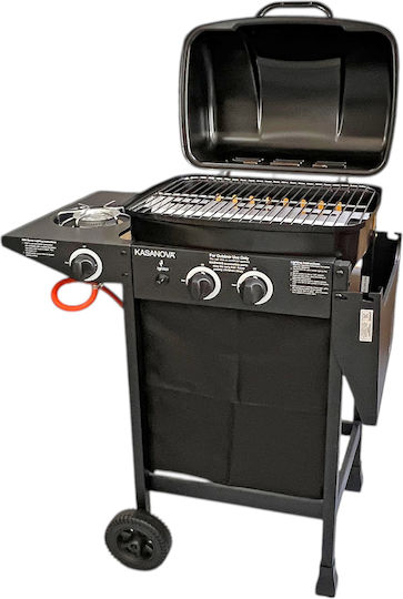 Gas Grill with 2 pcs 4.7kW and Side Burner