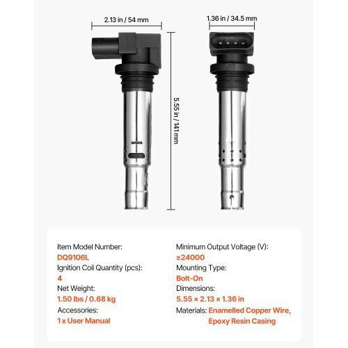 Vevor Σετ Πολλαπλασιαστών 4 Τεμαχίων Audi Seat & Volkswagen Dhxqzj4pcslj230ma003v9