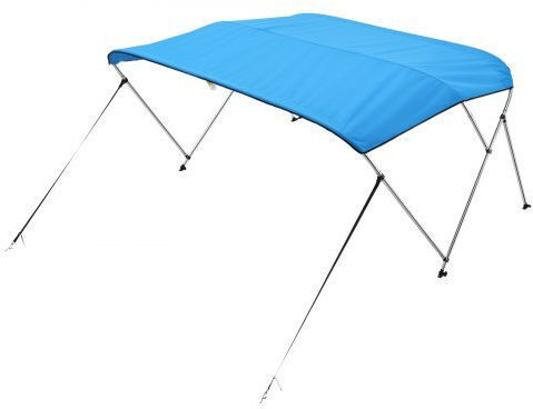Vevor 3 Μπλουζάκια Σκάφος Φιόγκο 72"lx 73"-78" Π X 46"h Τέντα Κουβούκλιο Pacific Blue